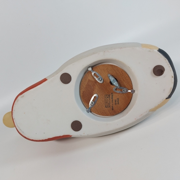 Schmid Duck Decoy Ceramic Music Box Mallard Moonlight Serenade Hand Painted 1982 - Picture 9 of 10